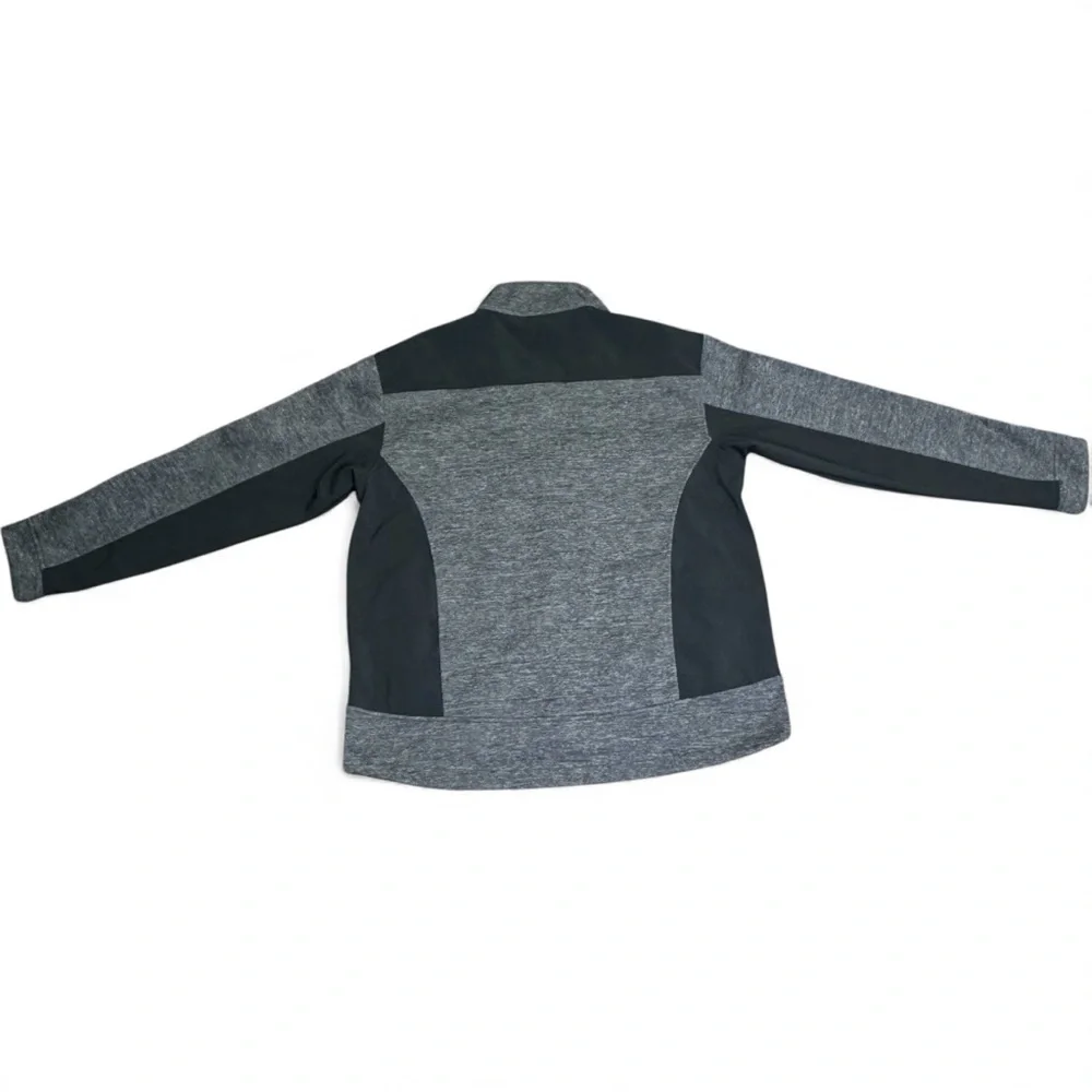 NRA Gray and Black Lined Fleece Zip Jacket Size M - Picture 5 of 6